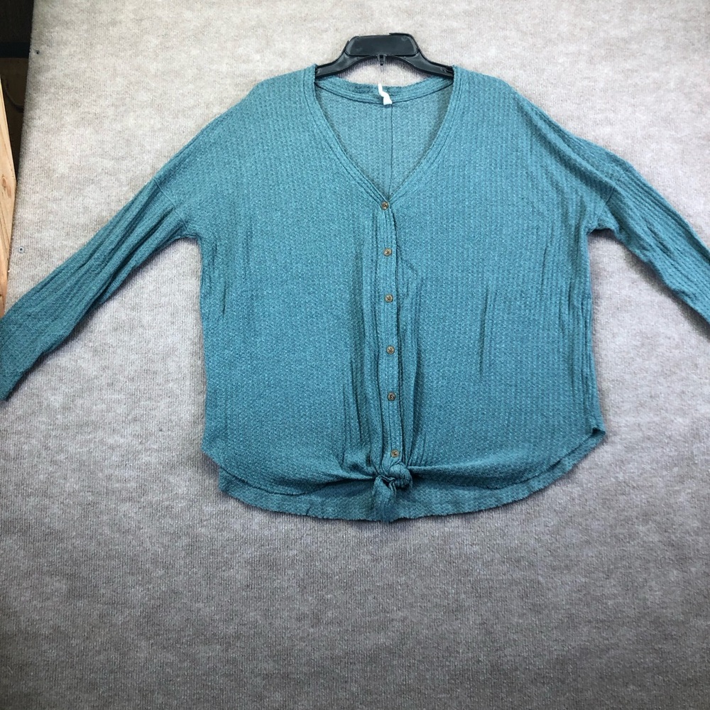 Wishlist long sleeve green shirt size small/medium